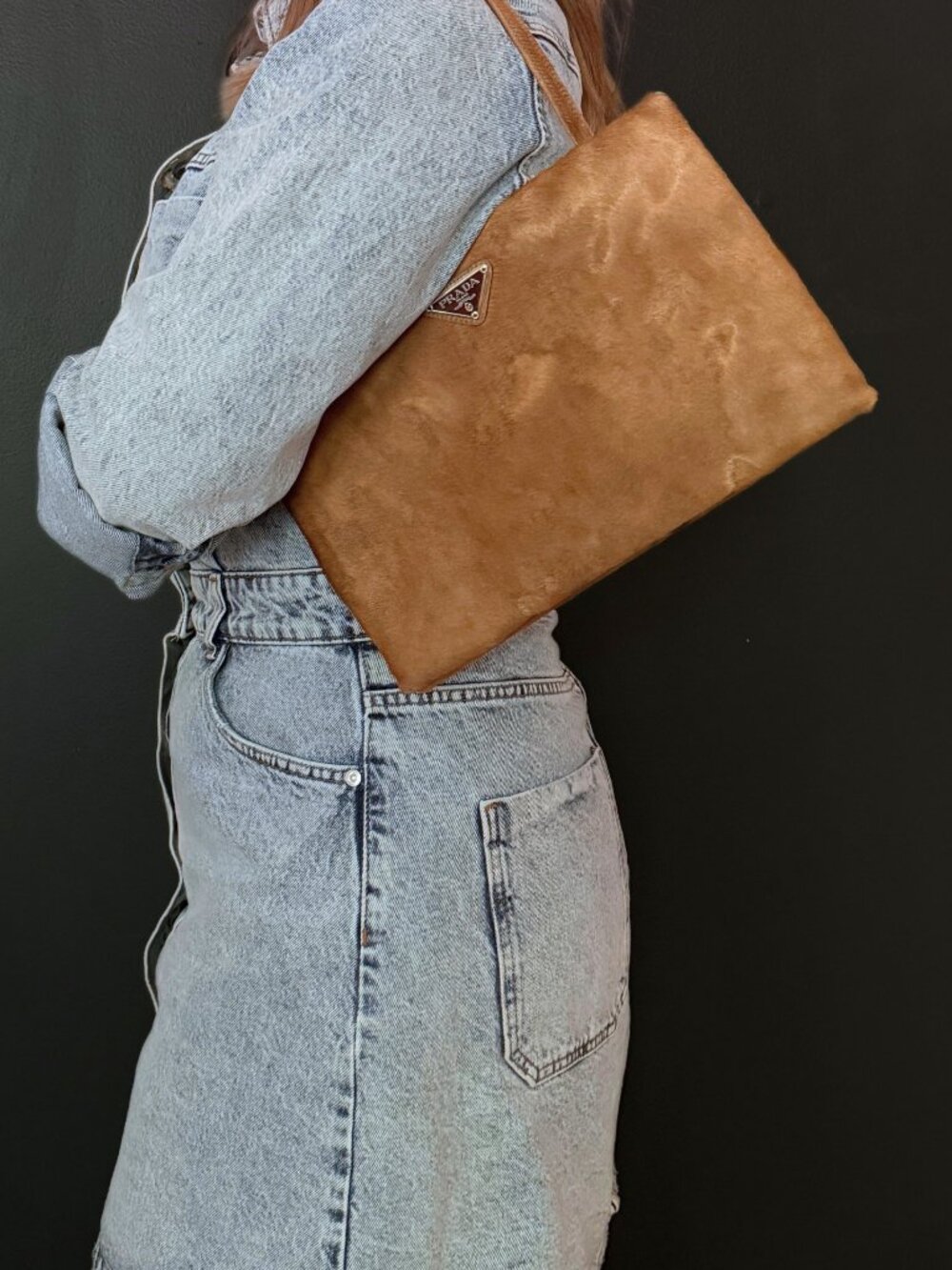 Vintage PRADA 1996 Pony Hair Shoulder Bag and Clutch - Picture 11 of 11